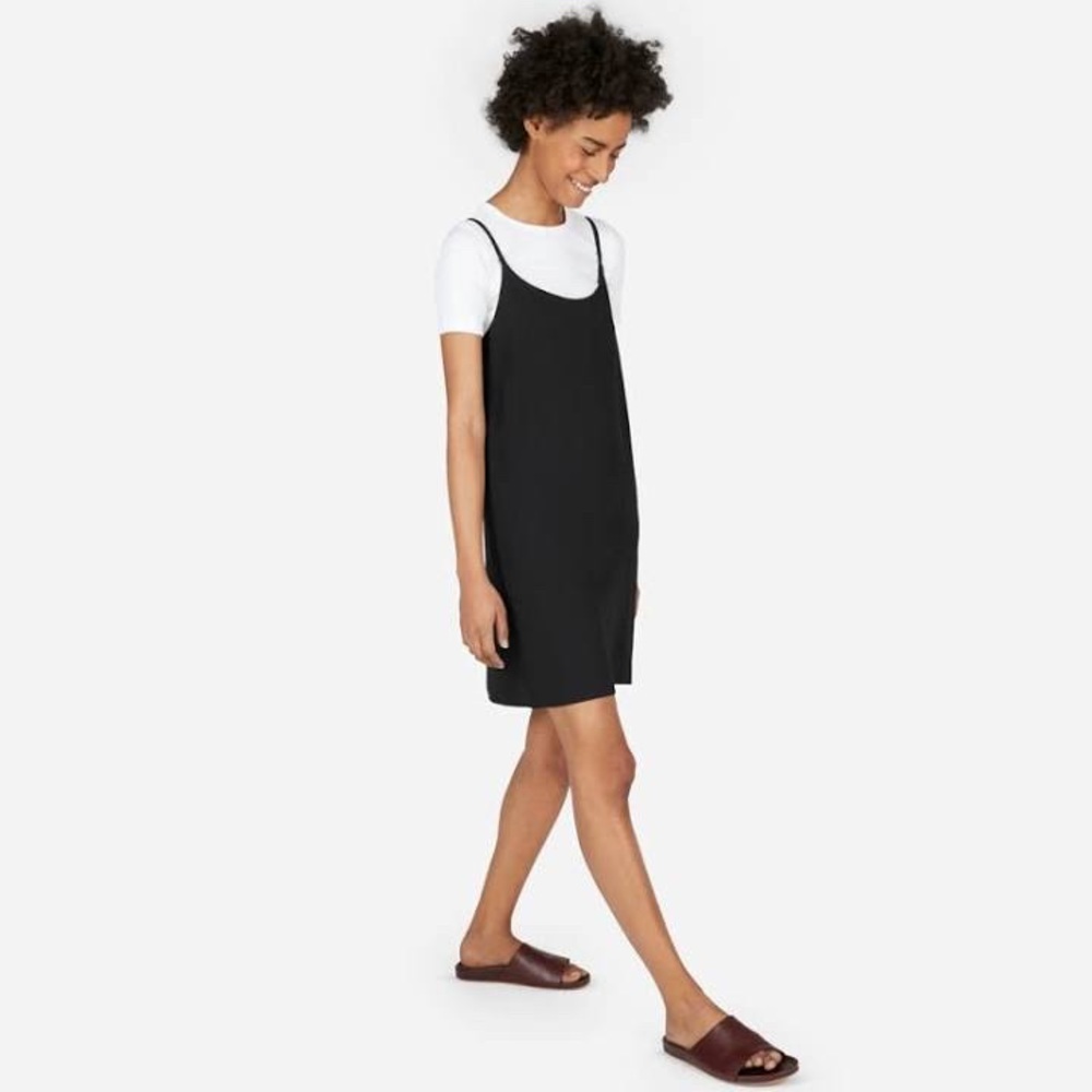 EVERLANE GOWEAVE MINI SLIP DRESS